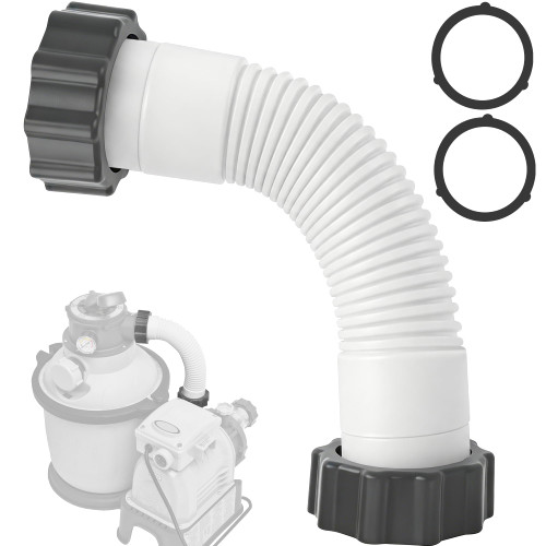 Pool Hose for Above Ground Pools, 11763 Pool Pump Hose Compatible with Intex Sand Filter Pumps & Saltwater Systems - 10 Inch 1.5'' Diameter Interconnecting Hose Replacement
