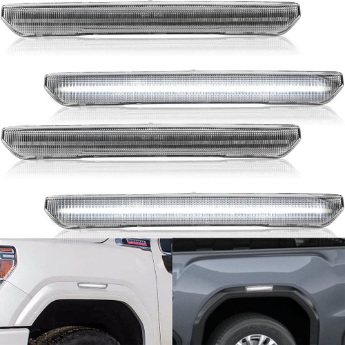 NJSBYL LED Side Marker Light for 2020-2025 GMC Sierra 2500HD 3500HD