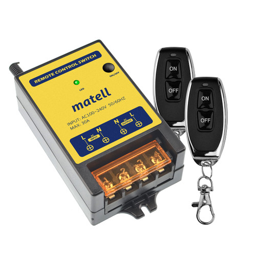matell Wireless Remote Control Switch AC 110-240V 16A Relay
