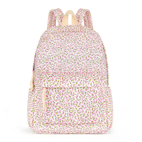 15" Floral Backpack for Women Teen Girl, School Bag with Tablet Compartment