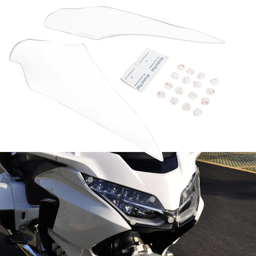 PANICAL Motorcycle for Honda Goldwing GL1800 F6B 2018-2026 Headlight Protection Glass Decorative Transparent Acrylic Gold wing GL 1800 B (Transparent White)