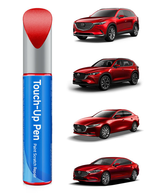 46V Soul Red Crystal Metallic Tricoat Touch Up Paint Compatible with Mazda Exact Match Touch Up Paint Car Scratch Repair