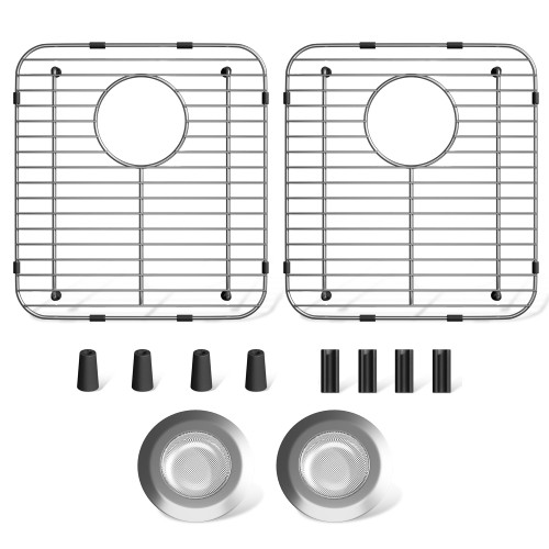 2Pack Stainless Steel Sink Protectors, 13.1''x11.6''x1''