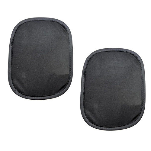 Car Miniature Static Cling Window Shade, 2 PCS Sun-protection, Anti-glare Nylon Yarn Mini Sunshades, for All Seasons Windshield Accessories, Sunshades for Most Cars (Black)