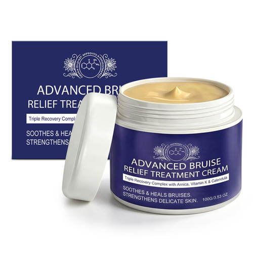 fugit Bruise Cream - Bruise Repair & Skin Arnica Bruise Cream for Thin Skin Seniors, Vitamin K C and E, Skin Renewal, 4 Oz