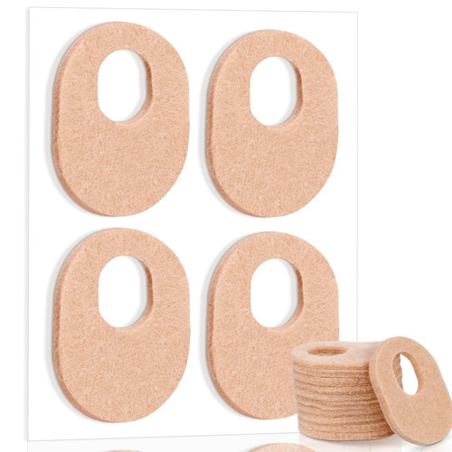 WILLBOND 48 Pack Callus Pads, 1/8" Thick Oval Corn Pads,1/8 Inch,Nude