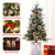 3ft Prelit Artificial Christmas Tree with Lights, Snow Flocked Xmas Tree