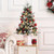 3ft Prelit Artificial Christmas Tree with Lights, Snow Flocked Xmas Tree