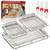 OPENICE Air Fryer Basket for Oven, 3 Set Oven Air Fryer Basket and Tray