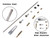 MIKODA Billet Aluminum Shift Transmission Column Linkage Kit Compatible with GM TH200, TH350, TH400, 4L60, 4L60E, 4L80E, TH700R4 1 SET Gear