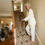 Stair Cane, Stair Lift Assist for Going Up and Down Stairs,Height Adjustable Stability Walking Cane with Dual Grips & Crossbar Handle,Mobility Aid for Knee Hip Pain & Weak Legs