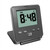 Digital Travel Alarm Clock - No Bells, No Whistles, Simple Basic Operation, Loud Alarm, Snooze, Small and Light, ON/Off Switch, 2 AAA Battery Powered, Black