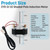 ZYD-2J-22 Series Refrigerator Refrigeration Fan Motor, Freezer Fan Shaded-Pole Induction Motor for Refrigerator Replace GMFM-115V-2J, 115V 60Hz Input 22W Output 4W 1550RPM Input 0.3A