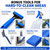 All-in-One Window Washing Kit with Squeegee, 61" Pole & Bucket