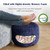 SHOUREN Stuffed Round Ottoman,Pouf Ottoman Foot Rest,20 X 15,Navy