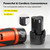 WIOR Cordless Chainsaw Sharpener Kit with Titanium-Coated Diamond Bits - 12V Electric Chain Saw Sharpener Tool, 2 Batteries, 6 High Hardness Sharpening Wheels, Angle Attachment for All Chainsaw Chains