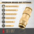 CheeMuii 23PCS Brass DOT Air Line Fittings Kit Push Lock DOT Straight Union