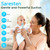 Saresten Baby Nasal Aspirator, Rechargeable Nose Sucker with 3 Silicone Tips, Adjustable Suction, Waterproof, Blue