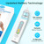 Saresten Baby Nasal Aspirator, Rechargeable Nose Sucker with 3 Silicone Tips, Adjustable Suction, Waterproof, Blue