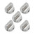 W11122880 Stove Knobs Replacement Parts for Whirlpool Gas Range Oven Whirlpool WFG745H0FS1 WFG770H0FZ0 Stainless Steel Range Surface Burner Control Cooktop Metal Gas Stove Knobs Parts 5 Pcs