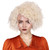 ColorGround Medium Curly Blonde Cosplay Wig for Women the Bride Costume Hair for Halloween Party