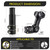 Adjustable Bike Stem Riser, Bike Handlebar Extender Set 31.8mm 60° for Mountain Road Bike Stem Cycling Comfortable (Black)