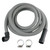 10 FT Dishwasher Drain Hose with 90° Elbow Connector & 2 Stainless Steel Clamps - Universal Replacement Discharge Hose, Fits 5/8", 7/8", 1" Drain Outlets - Heavy-Duty Corrugated Flex Tube