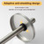 OFFO 4.5" Extra Large Shower Arm Flange Brushed Nickel in Outer Diameter Replacement Shower Head Arm Escutcheon Plate Suitable for Most Brands Shower Head Arms