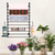 47" Tall Ribbon Holder, 12-Tier Black Steel Wall Mount Organizer Rack