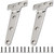 Laorde 316 Stainless Steel T Hinges Marine Grade 6'' x 3" Heavy Duty Boat Hatch Hinge (150 mm X 72 mm) 2 Pack Casting Cabinet Hardware Door Hinge with Screws