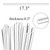 Tebery 50 Pcs 17.3 Inch Acrylic Plant Stakes, Clear Garden Orchid Sticks Rods for DIY Projects, Sturdy Potted Plant Support Stakes Holder for Single Stem Flowers, Indoor and Outdoor Plants