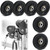 Soulchen 6 Pcs 6/8 Pcs 90mm/3.5" Universal Nylon Bearing Pulley-Wheel Replace for Home Gym Equipment Part Cable Machine, Wearproof Abration Bearing Wheel, Gym Equipment and Garage Door Pulley System