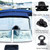Supkiir 40 Sets Marine Grade Twist Lock Fasteners, Rust-Proof Coated Turn Button with Eyelet and Stud Mounting Screws, Alloy Tarp Grommet Fasteners for Marine Boats, RVs and Canvas Sailboats
