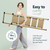 WOA WOA 5 Step Ladder, 300lbs Load, 45'' Top Step, Gold