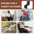 ROYALAY Extra Large Recliner Cushions for Elderly, Memory Foam Recliner Chair Cushion with Back Relief, Supportive Cushion for Recliner Chair with Washable Cover for Elderly, Black