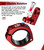 VAZESWIN 2 PCS UTV Whip Light Mounts, LED Light Bar Mounting Brackets, Red