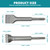 2Pcs SDS Plus & SDS Max Bushing Tool Bits Alloy Steel Concrete Drill Bits
