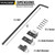 36" Heavy Duty Cane Bolt Gate Drop Rod Extra Thick Ground Latch 2 Pack