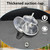 AccEncyc 6 Pcs Strong Thickened Sucker Suction Cup Clear PVC Sucker Pads with M6 x 14 Thread Screw Extra Strong Adhesive Glass Suction Holder