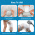 Divvsck Waterproof Knee Cast Cover for Shower,Watertight Cast Bag Covers- Shower Protector for Knee Replacement Surgery, Wound, Burns Reusable