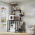 HavenlyYouth Cat Tree for Self-Cleaning Litter Box, 67.3''H Multi-Level Cat Tower for Automatic Litter Box 28.9H*24.1''L*21.1''D, Cat Tree Furniture with Perch and Cozy, Light Gray