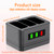 3-Slot Charging Dock Compatible with Ring Doorbell and Camera Batteries