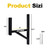 2 Rack Heavy Duty Side Mount Trailer Ladder Rack with Rubber Pads Bungee Cords 353 LBS Capacity Adjustable Steel Ladder Rack for Enclosed and Open Trailers