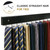 2Pack Wall-Mounted Belt & Tie Rack Organizer, Wooden with 28 Rotating Hooks