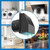 8 Inch Wall Vent Cover with Removable Screen and Damper, Black