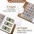 Zonon Coin & Paper Money Collection Album, 150 Coin 240 Bill Pockets,Brown