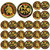 Nosiny 20 Pcs Armor of God Coins Metal Christian Challenge Coins for Religious Prayer Collector Christian Church School Party Commemorative Gifts(Novel Style)