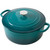 EDGING CASTING Dutch Ovens with Lid, Enameled Cast Iron Covered 5.5 Quart Dutch Oven with Dual Handle, Darkcyan