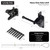 SANKINS 4" Self-Locking Gate Latch for Wooden Fence with Cable Pull, 2pcs