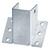 GBGS 10 Pack 45-Degree Post and Beam Knee Bracket for 2x4 Lumber,14 Gauge
